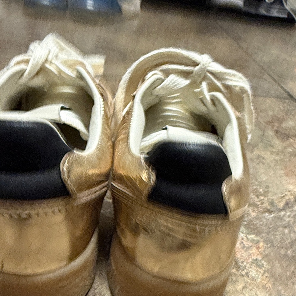 Steve Madden Metallic Gold Women's Sneakers - Picture 6 of 11